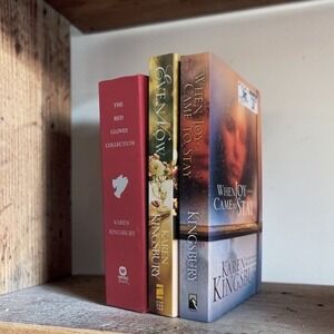 Karen Kingsbury Book Lot Even Now Red Gloves Collection When Joy Came to Stay